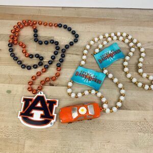 Krewe of Daisy Dukes Mardi Gras Beads Car & Flag Necklace Auburn Parade Festival